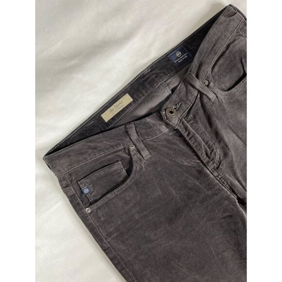 AG‎ Adriano Goldschmied The Stevie Slim Straight Corduroy Brown Pants Size 27 - Picture 4 of 9